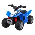 Quad Honda 250X TRX dobíjecí modrá + houkačka + LED + eko kůže