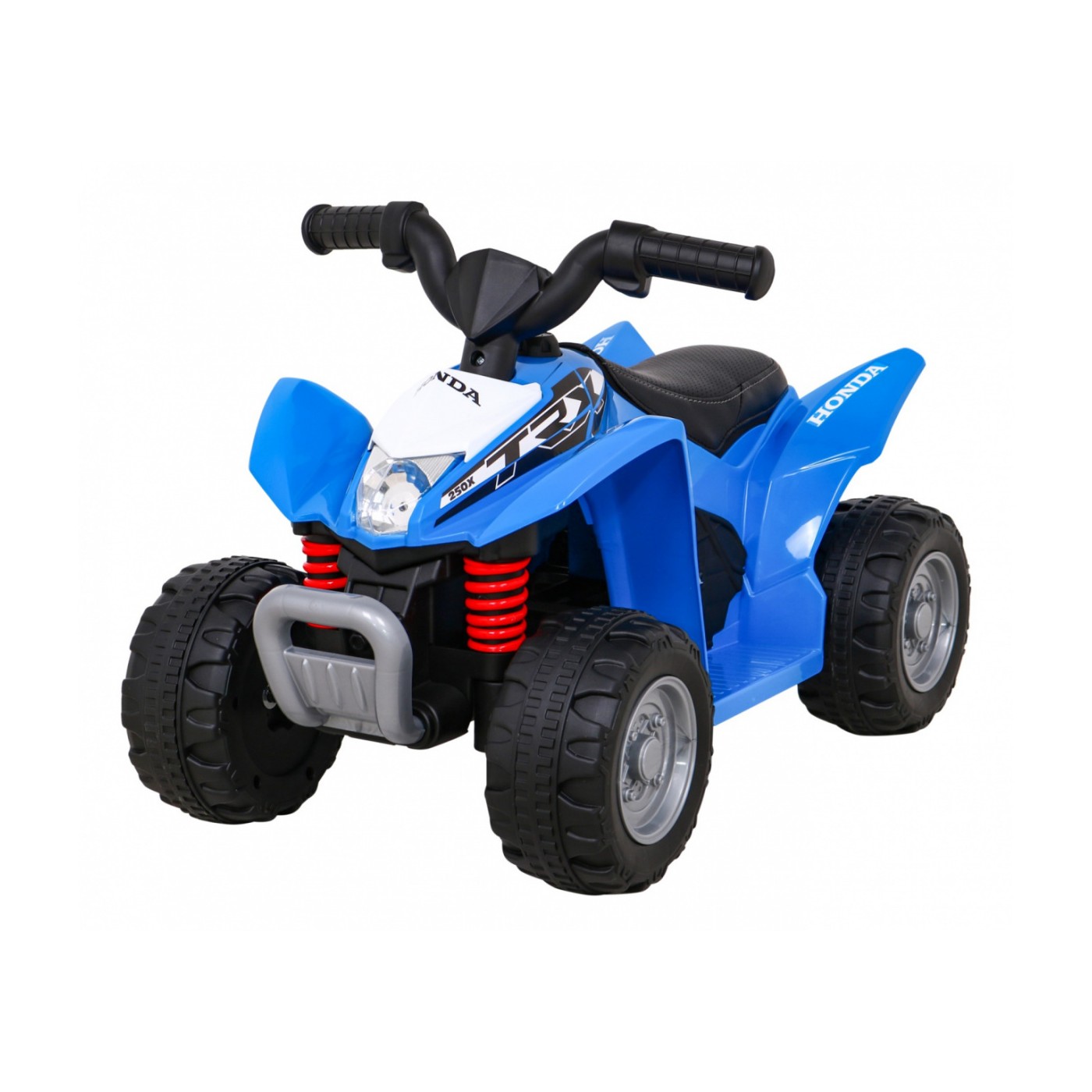 Quad Honda 250X TRX dobíjecí modrá + houkačka + LED + eko kůže