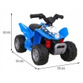 Quad Honda 250X TRX dobíjecí modrá + houkačka + LED + eko kůže