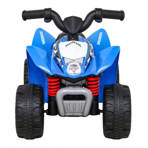 Quad Honda 250X TRX dobíjecí modrá + houkačka + LED + eko kůže