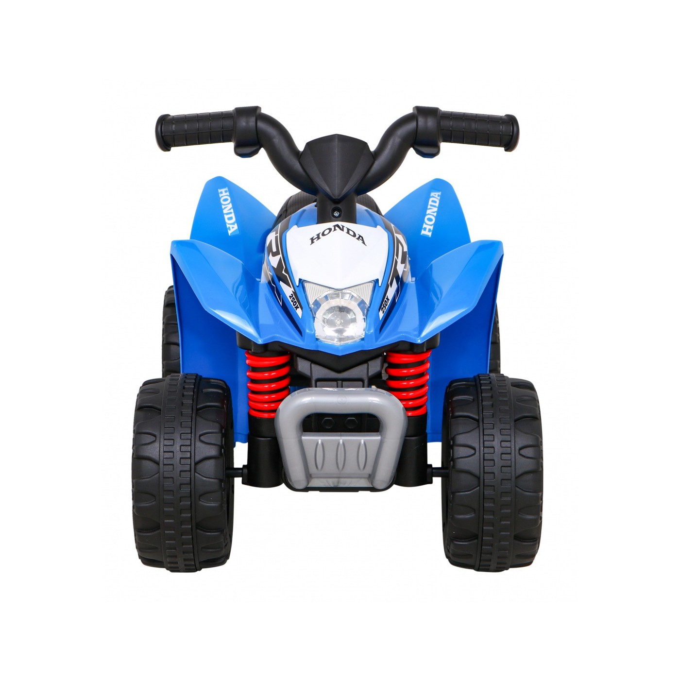 Quad Honda 250X TRX dobíjecí modrá + houkačka + LED + eko kůže