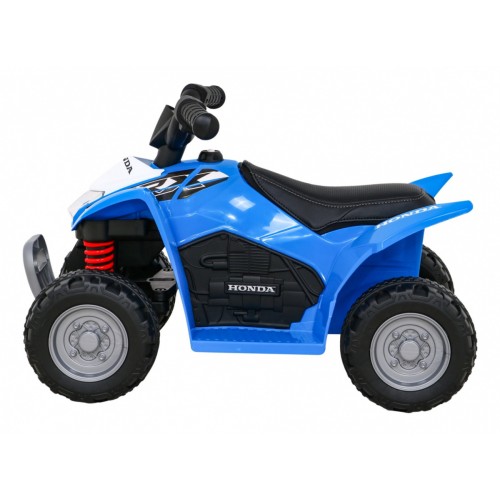 Quad Honda 250X TRX dobíjecí modrá + houkačka + LED + eko kůže
