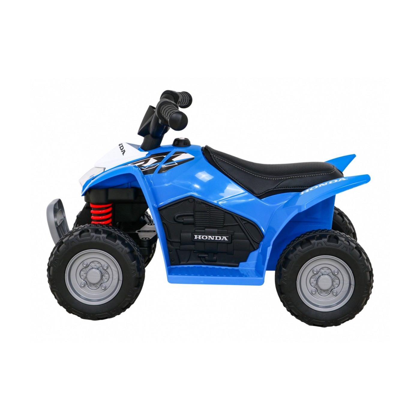 Quad Honda 250X TRX dobíjecí modrá + houkačka + LED + eko kůže