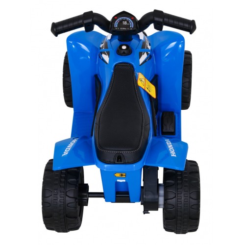 Quad Honda 250X TRX dobíjecí modrá + houkačka + LED + eko kůže