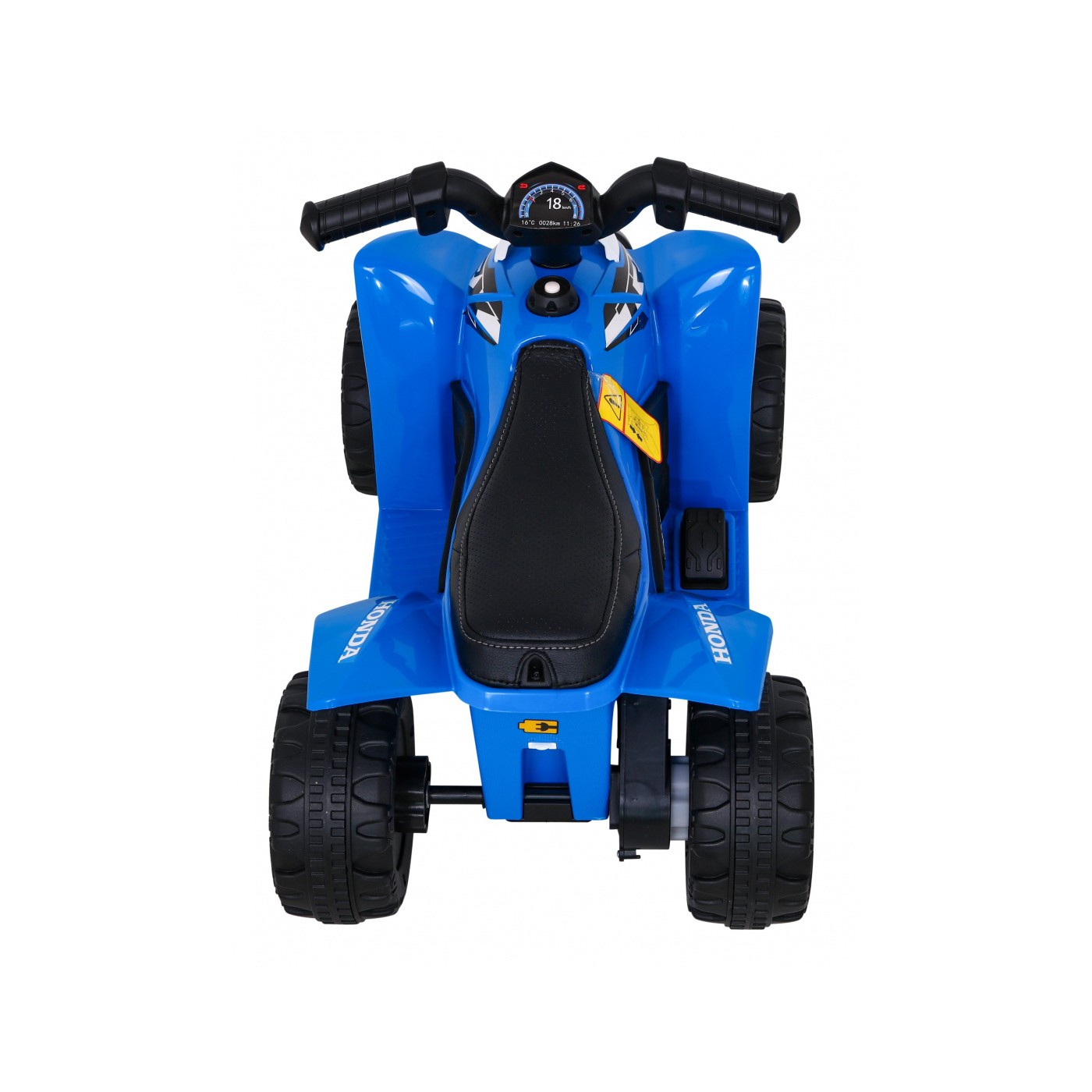 Quad Honda 250X TRX dobíjecí modrá + houkačka + LED + eko kůže