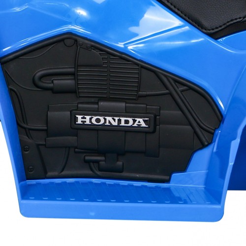 Quad Honda 250X TRX dobíjecí modrá + houkačka + LED + eko kůže