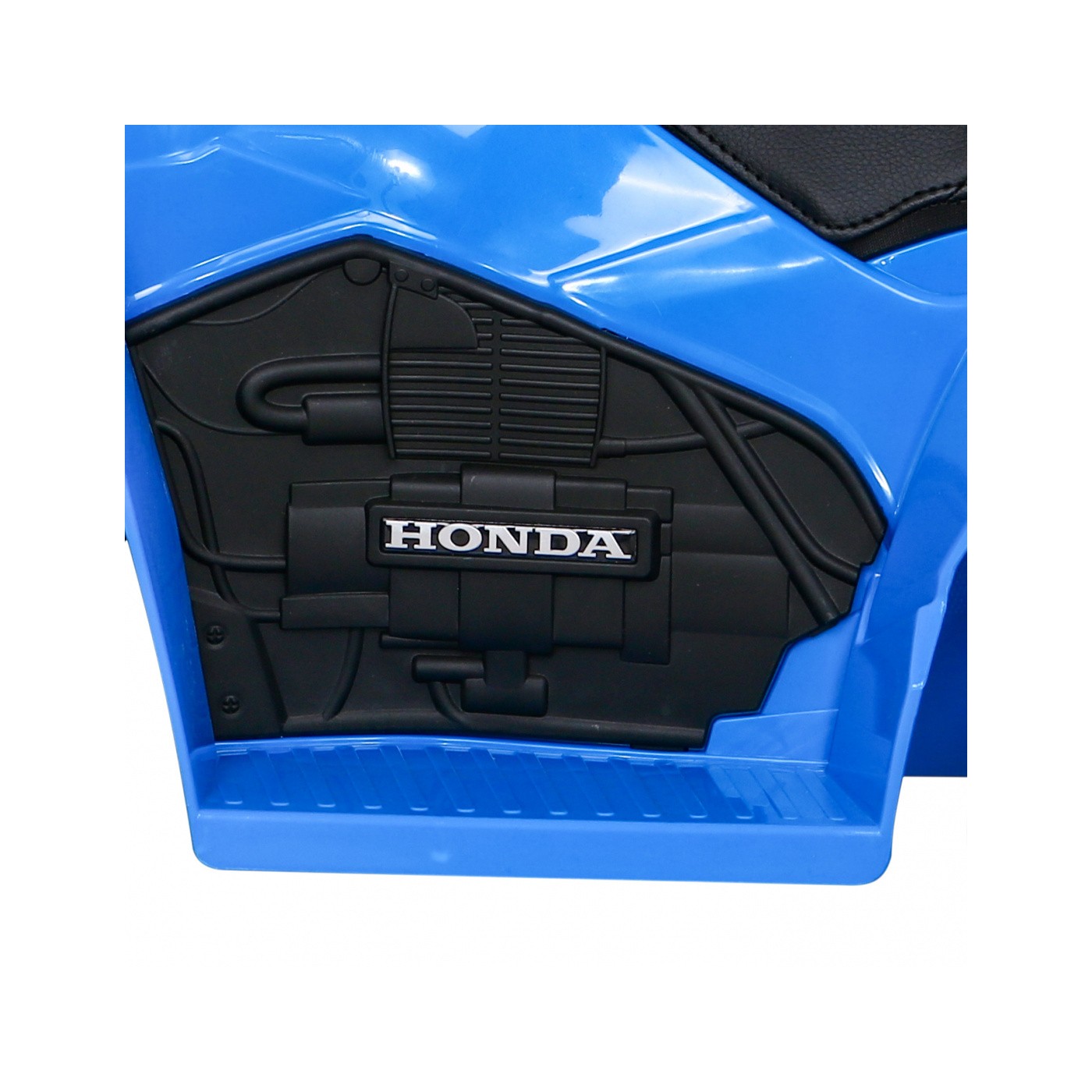 Quad Honda 250X TRX dobíjecí modrá + houkačka + LED + eko kůže