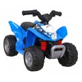 Quad Honda 250X TRX dobíjecí modrá + houkačka + LED + eko kůže