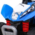Quad Honda 250X TRX dobíjecí modrá + houkačka + LED + eko kůže