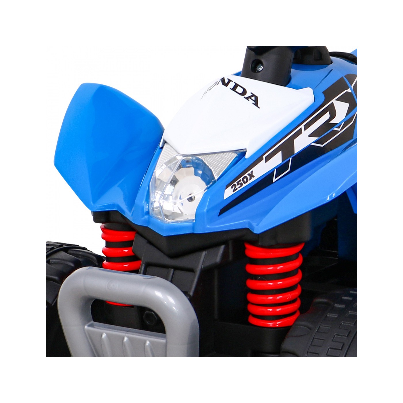 Quad Honda 250X TRX dobíjecí modrá + houkačka + LED + eko kůže