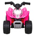 Quad Honda 250X TRX dobíjecí růžová + houkačka + LED + eko kůže