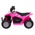 Quad Honda 250X TRX dobíjecí růžová + houkačka + LED + eko kůže