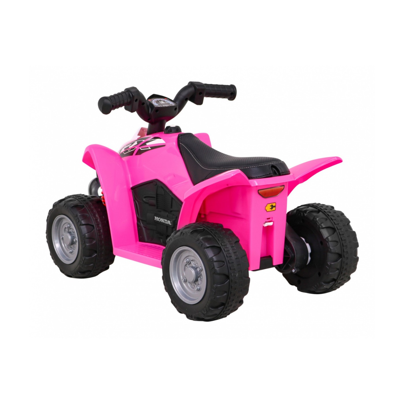 Quad Honda 250X TRX dobíjecí růžová + houkačka + LED + eko kůže