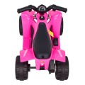 Quad Honda 250X TRX dobíjecí růžová + houkačka + LED + eko kůže