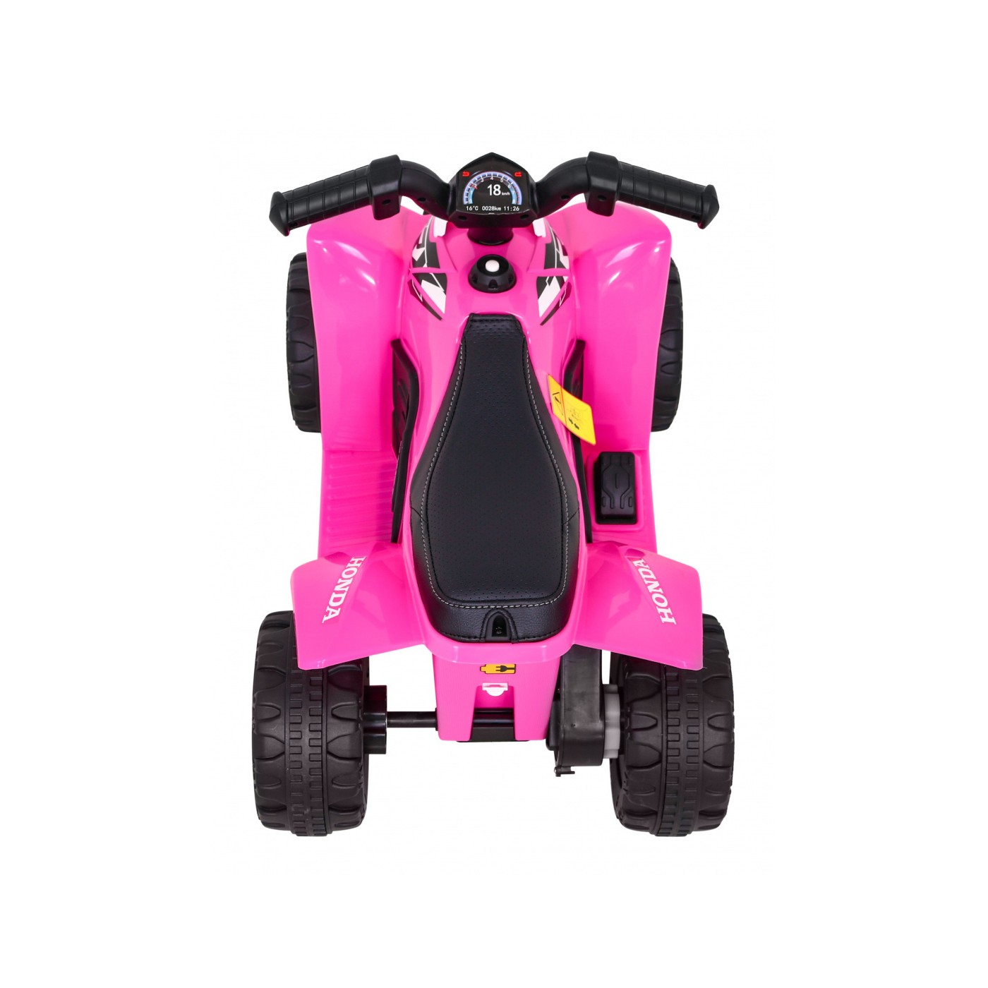 Quad Honda 250X TRX dobíjecí růžová + houkačka + LED + eko kůže