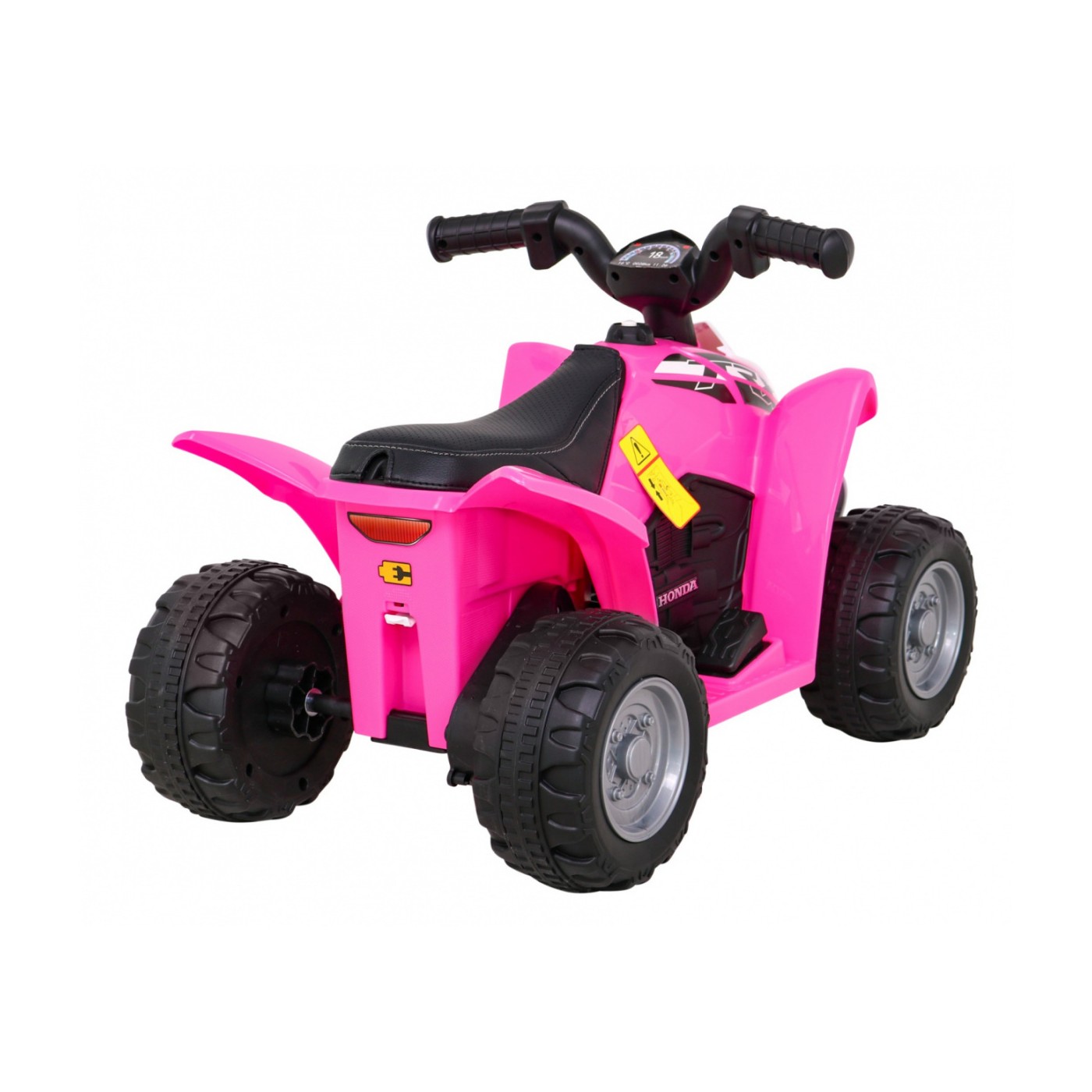 Quad Honda 250X TRX dobíjecí růžová + houkačka + LED + eko kůže