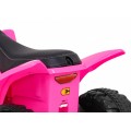Quad Honda 250X TRX dobíjecí růžová + houkačka + LED + eko kůže