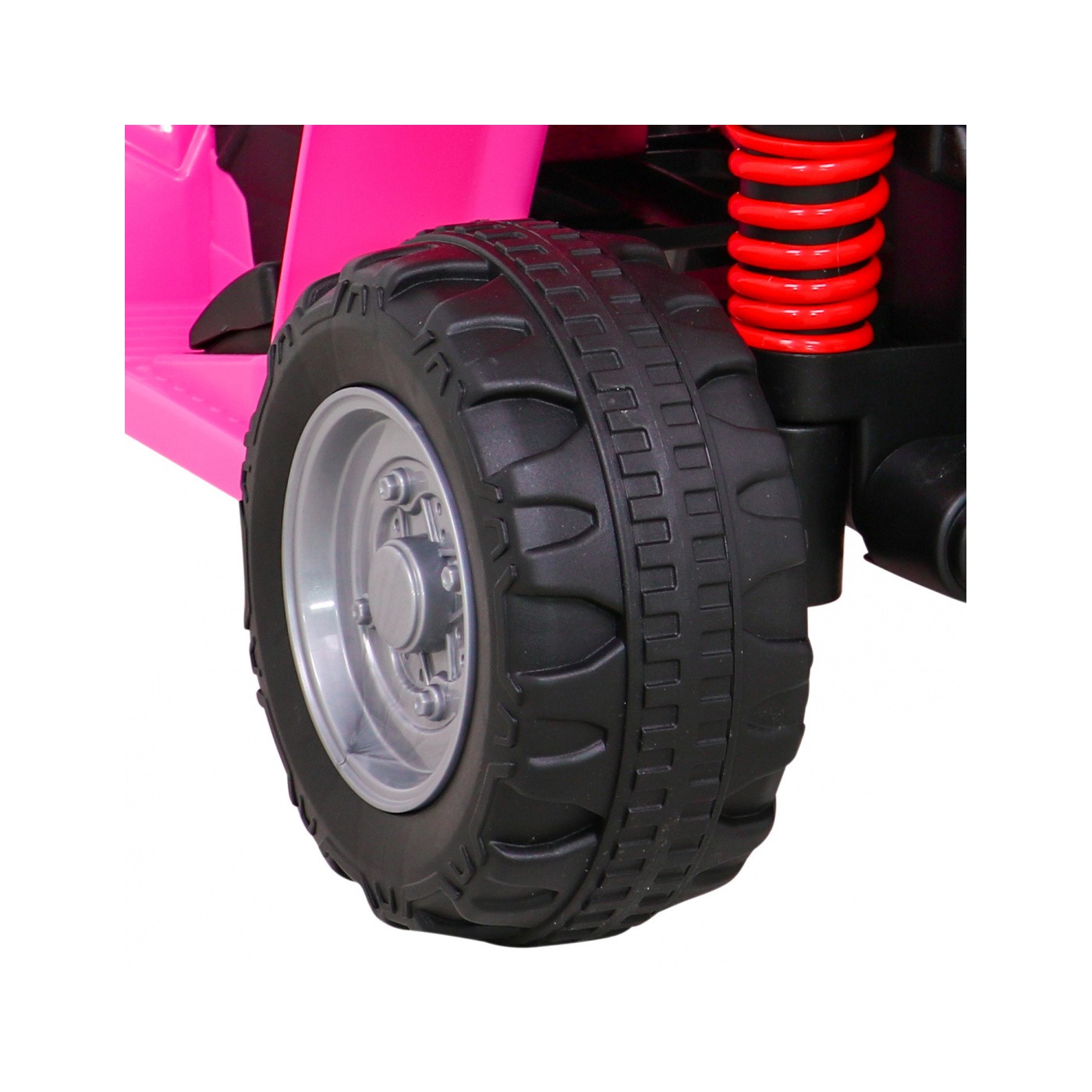 Quad Honda 250X TRX dobíjecí růžová + houkačka + LED + eko kůže