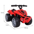 Quad Little Monster na baterii pro nejmladší červená Naped 25W