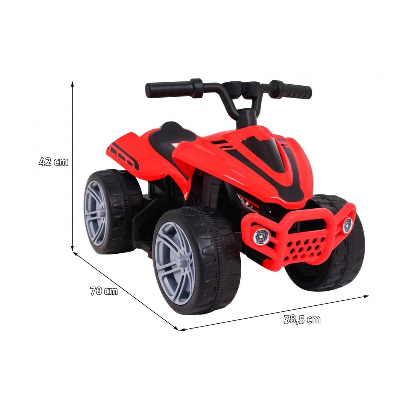 Quad Little Monster na baterii pro nejmladší červená Naped 25W
