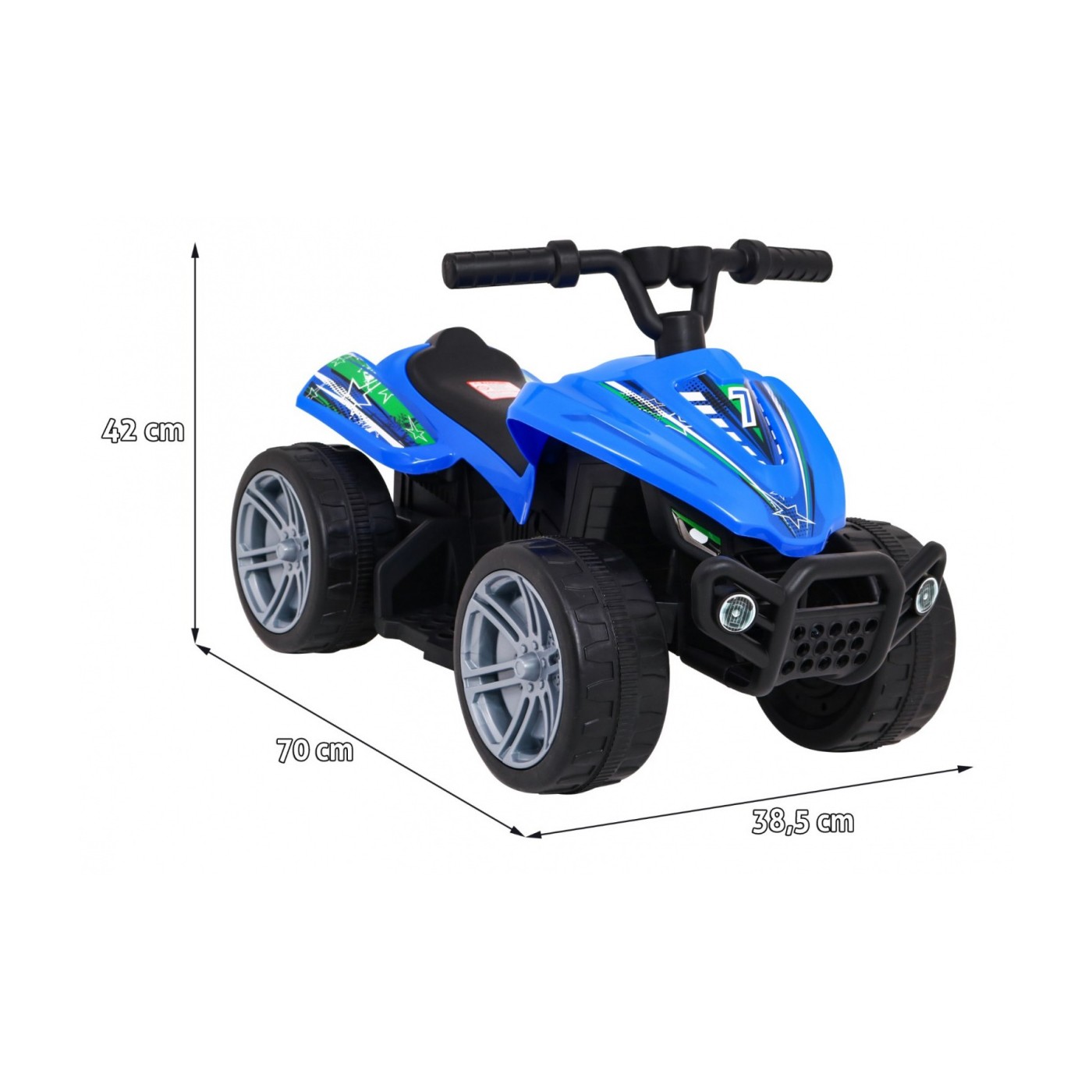 Quad Little Monster na baterii pro nejmladší Blue Naped 25W