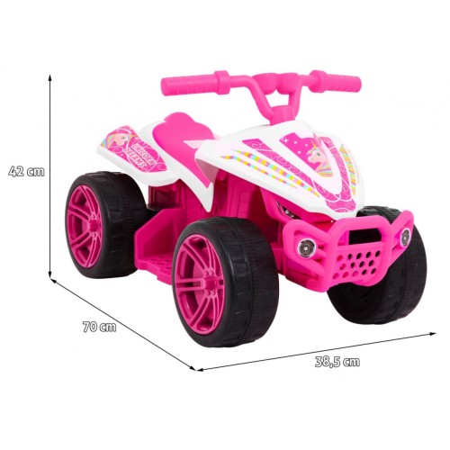 Vozidlo Quad Little Monster růžový