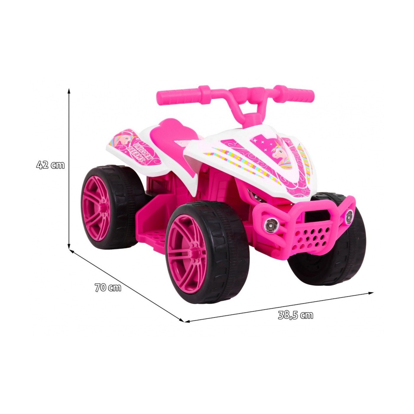 Vozidlo Quad Little Monster růžový