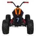 Quad Lucky Seven dobíjecí černá EVA kola pomalý start LED MP3 USB