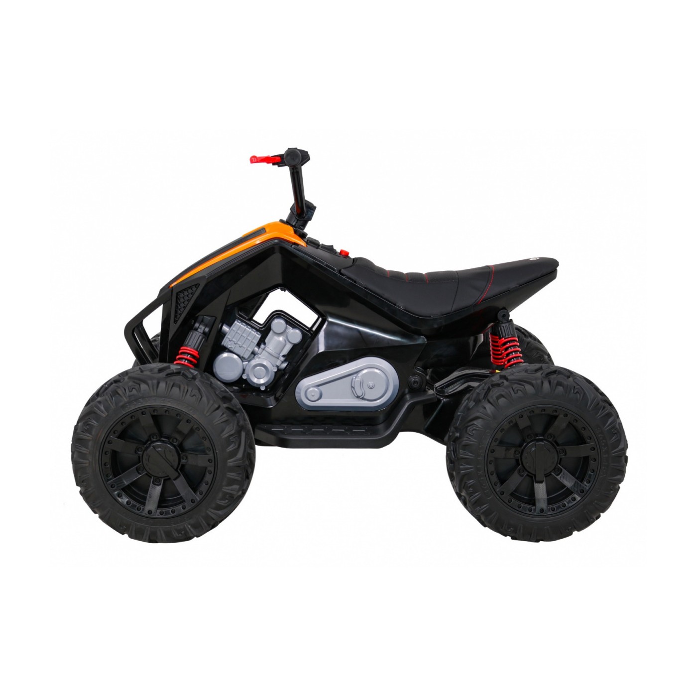 Quad Lucky Seven dobíjecí černá EVA kola pomalý start LED MP3 USB