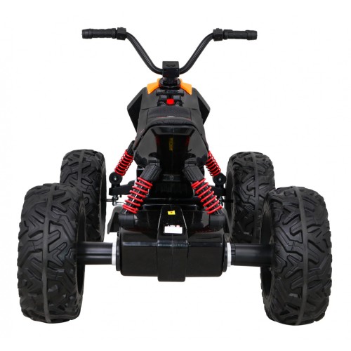 Quad Lucky Seven dobíjecí černá EVA kola pomalý start LED MP3 USB