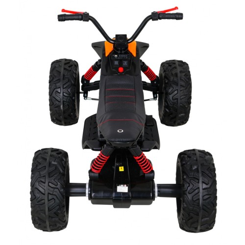 Quad Lucky Seven dobíjecí černá EVA kola pomalý start LED MP3 USB
