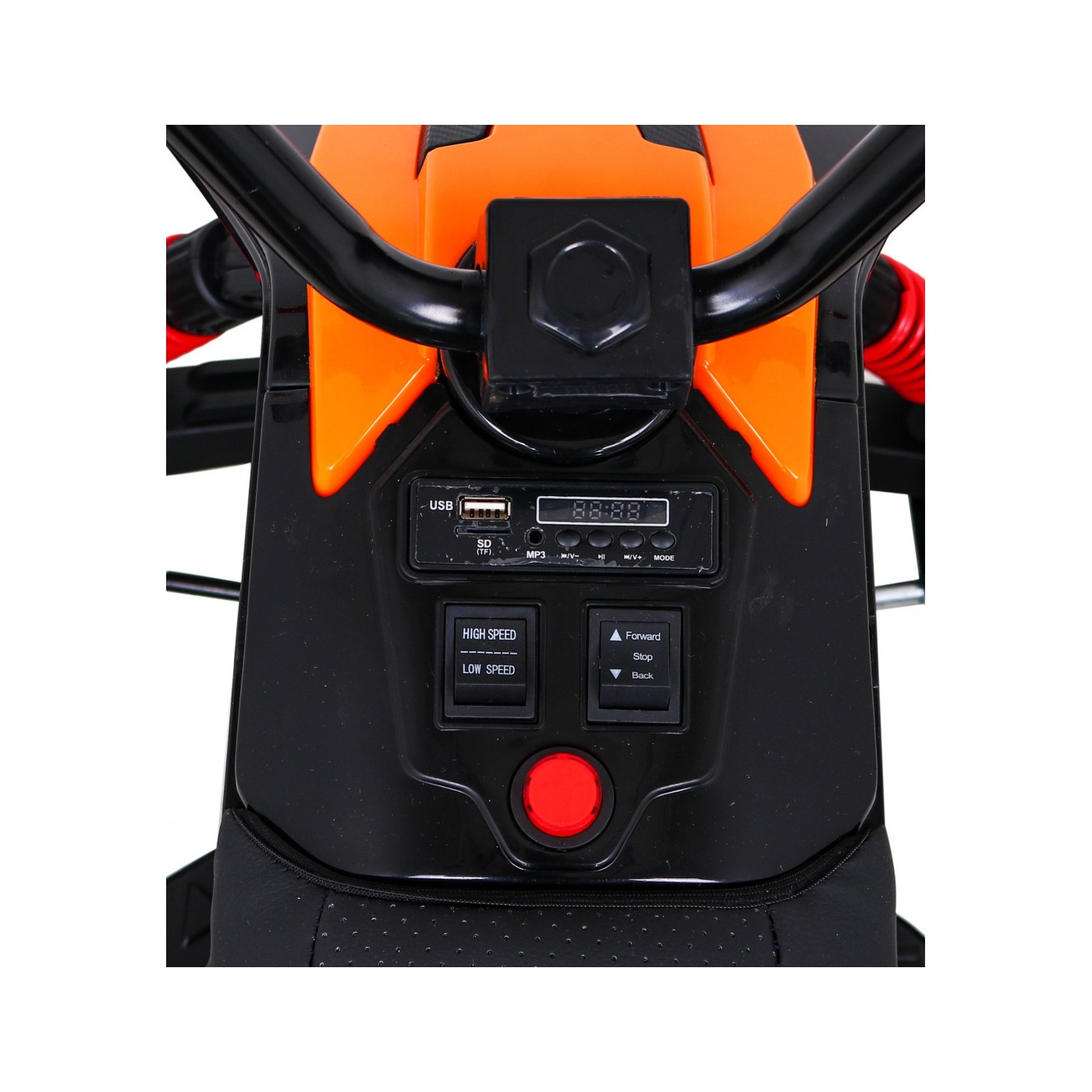 Quad Lucky Seven dobíjecí černá EVA kola pomalý start LED MP3 USB