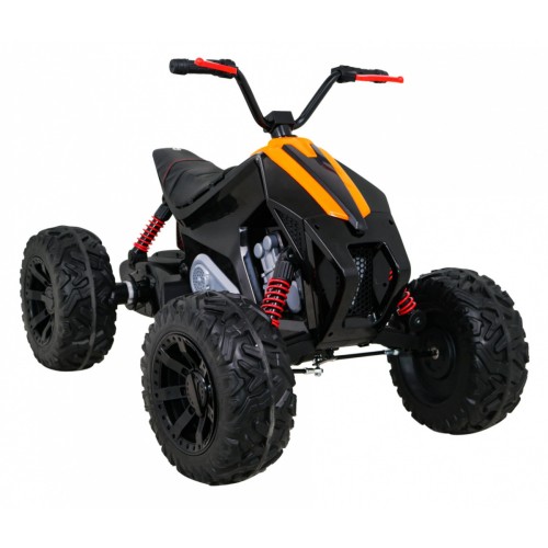 Quad Lucky Seven dobíjecí černá EVA kola pomalý start LED MP3 USB