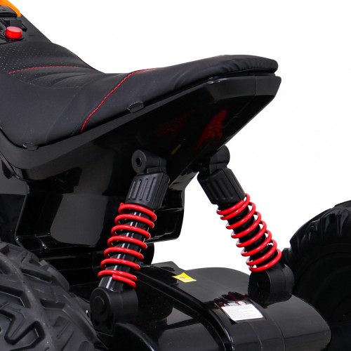 Quad Lucky Seven dobíjecí černá EVA kola pomalý start LED MP3 USB