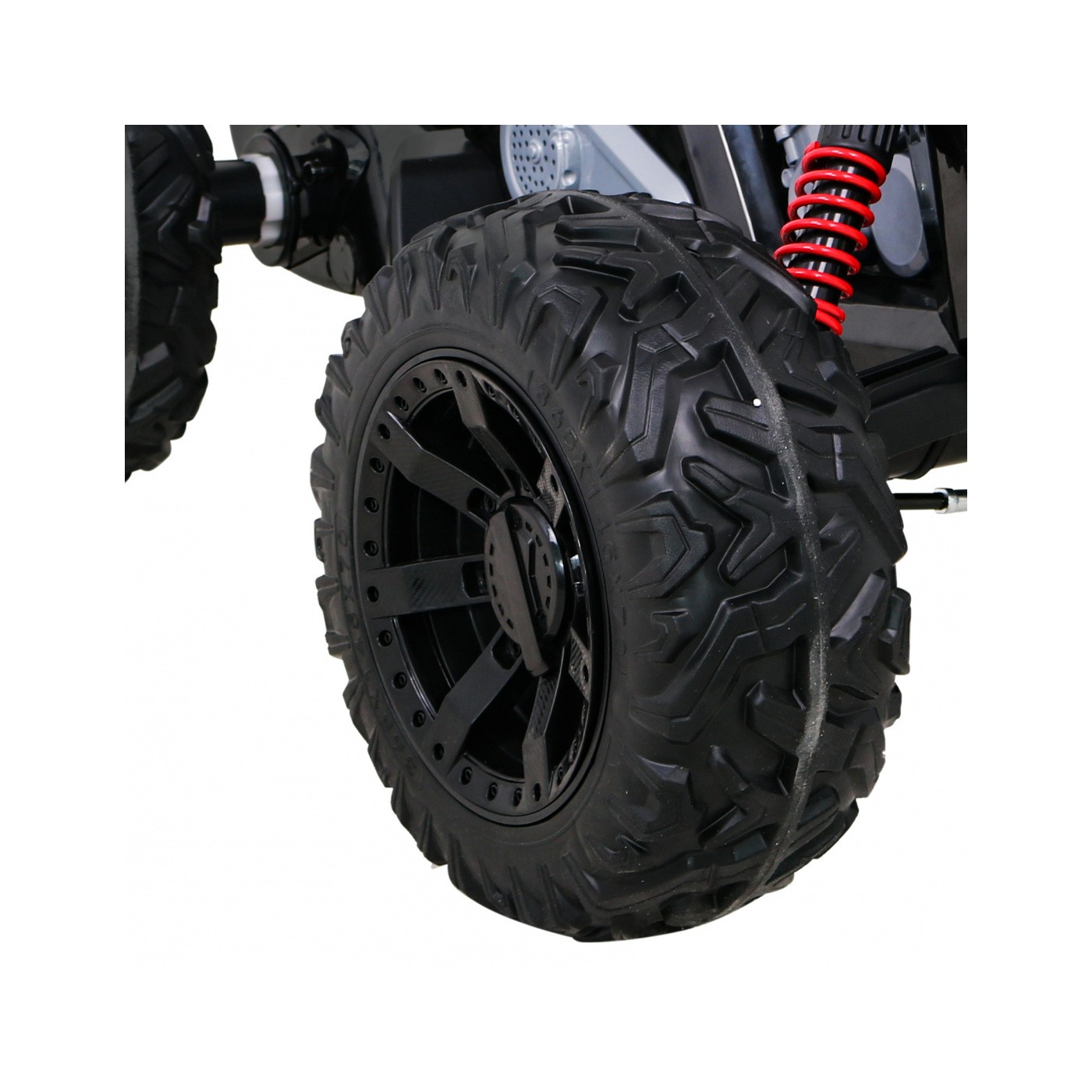 Quad Lucky Seven dobíjecí černá EVA kola pomalý start LED MP3 USB