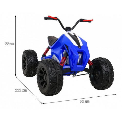 Quad Lucky Seven dobíjecí modrá EVA kola pomalý start LED MP3 USB