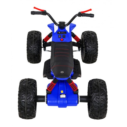 Quad Lucky Seven dobíjecí modrá EVA kola pomalý start LED MP3 USB