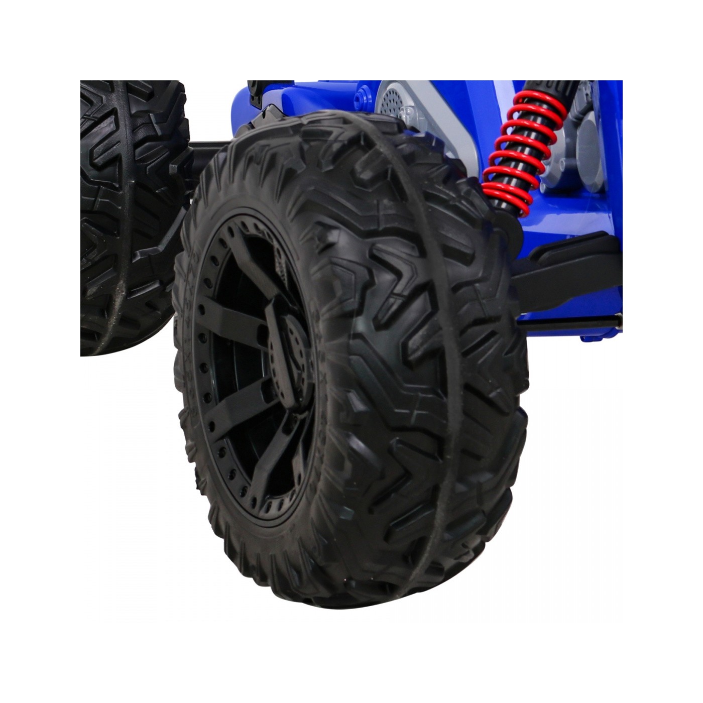 Quad Lucky Seven dobíjecí modrá EVA kola pomalý start LED MP3 USB