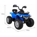 Modré vozidlo Quad Madman