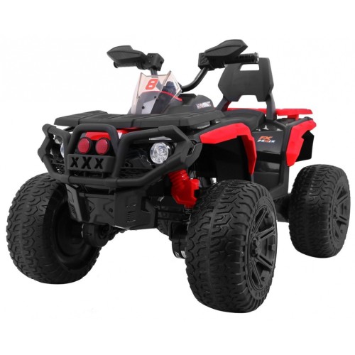 Quad Maverick 4x4 Elektrické dětské vozidlo Červená EVA kola Audio Panel LED