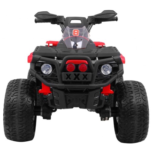 Quad Maverick 4x4 Elektrické dětské vozidlo Červená EVA kola Audio Panel LED