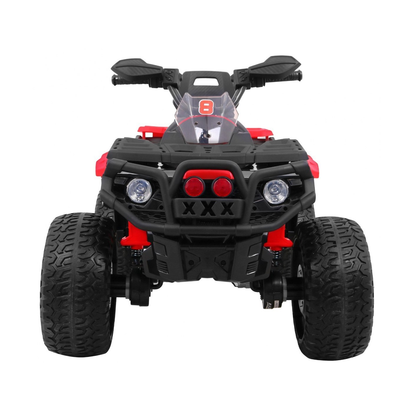 Quad Maverick 4x4 Elektrické dětské vozidlo Červená EVA kola Audio Panel LED