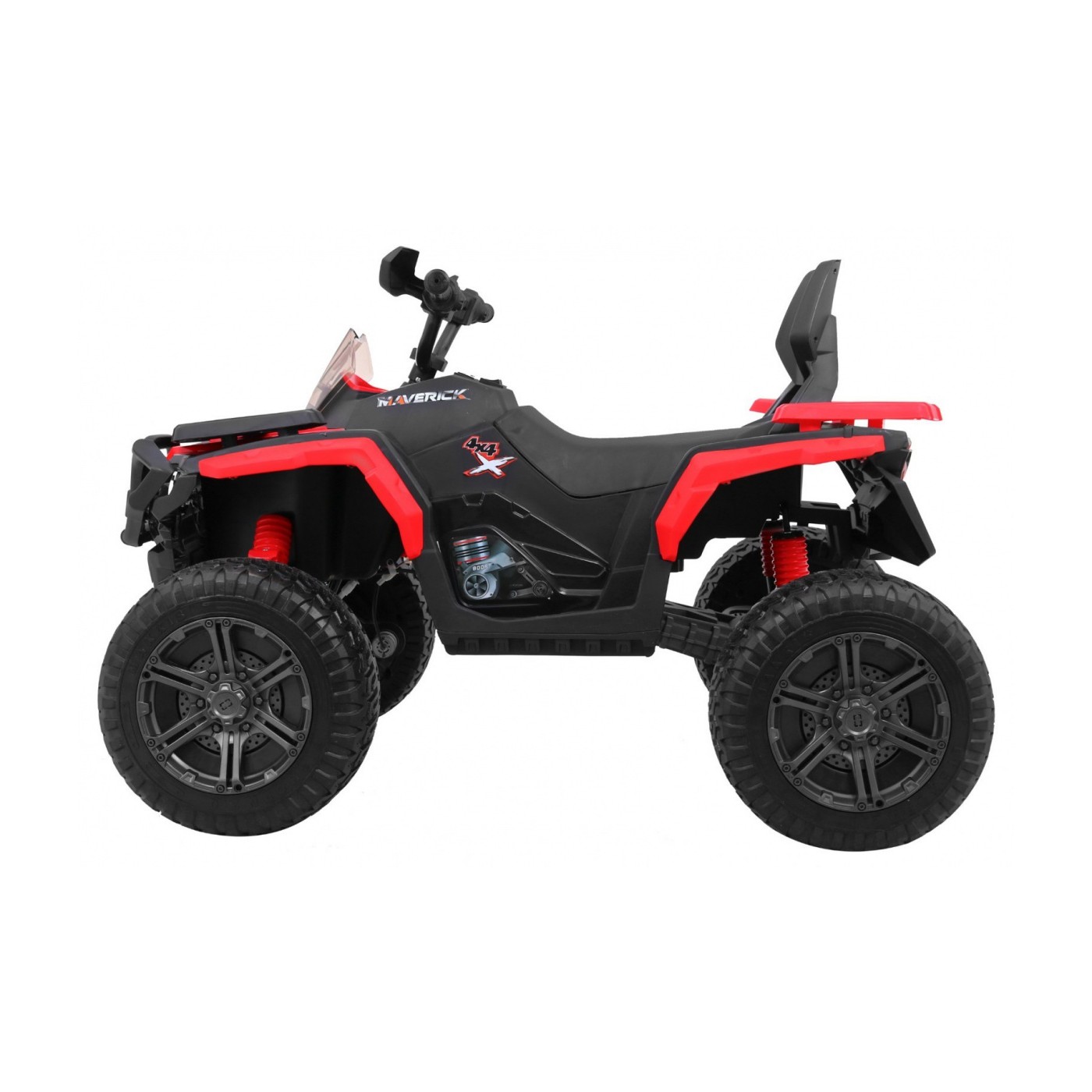 Quad Maverick 4x4 Elektrické dětské vozidlo Červená EVA kola Audio Panel LED