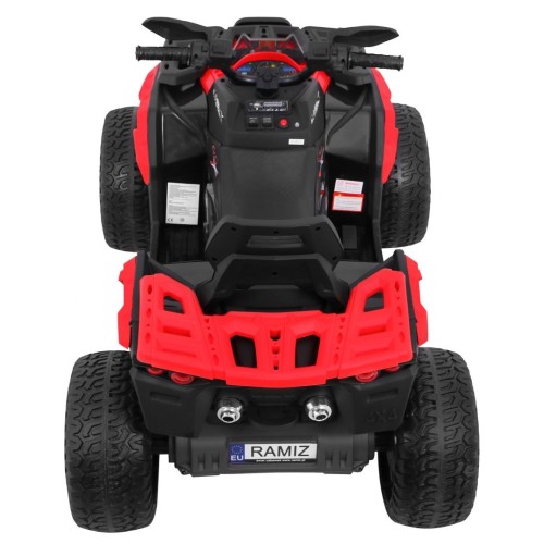 Quad Maverick 4x4 Elektrické dětské vozidlo Červená EVA kola Audio Panel LED