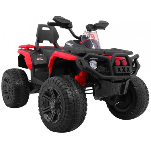Quad Maverick 4x4 Elektrické dětské vozidlo Červená EVA kola Audio Panel LED