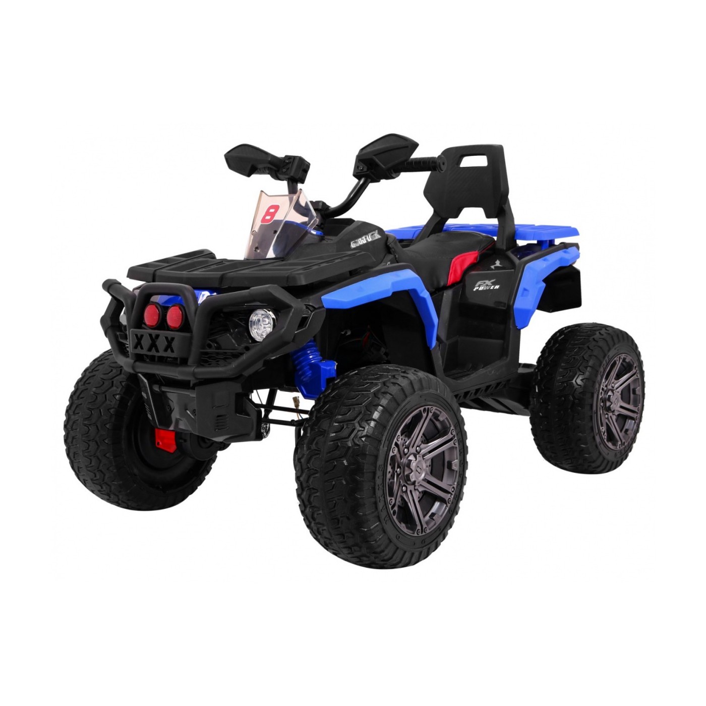 Quad Maverick 4x4 Elektrické dětské vozidlo Modrá EVA kola Audio Panel LED