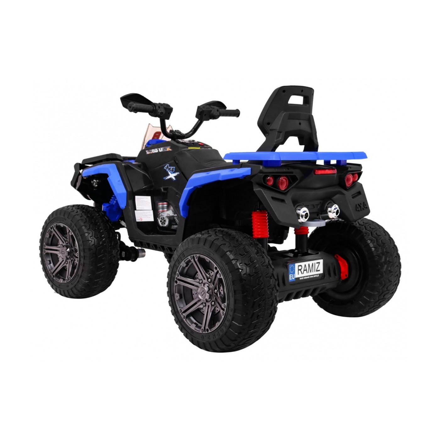 Quad Maverick 4x4 Elektrické dětské vozidlo Modrá EVA kola Audio Panel LED
