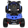 Quad Maverick 4x4 Elektrické dětské vozidlo Modrá EVA kola Audio Panel LED