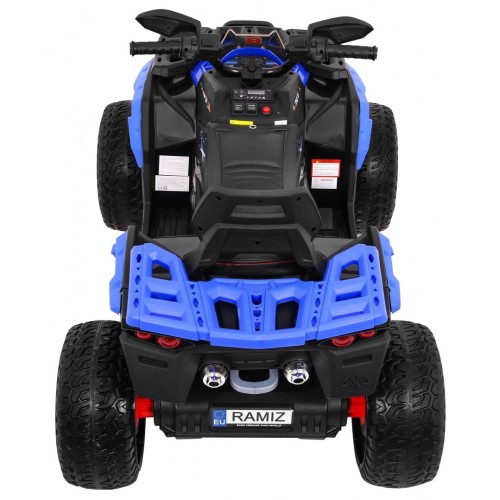 Quad Maverick 4x4 Elektrické dětské vozidlo Modrá EVA kola Audio Panel LED