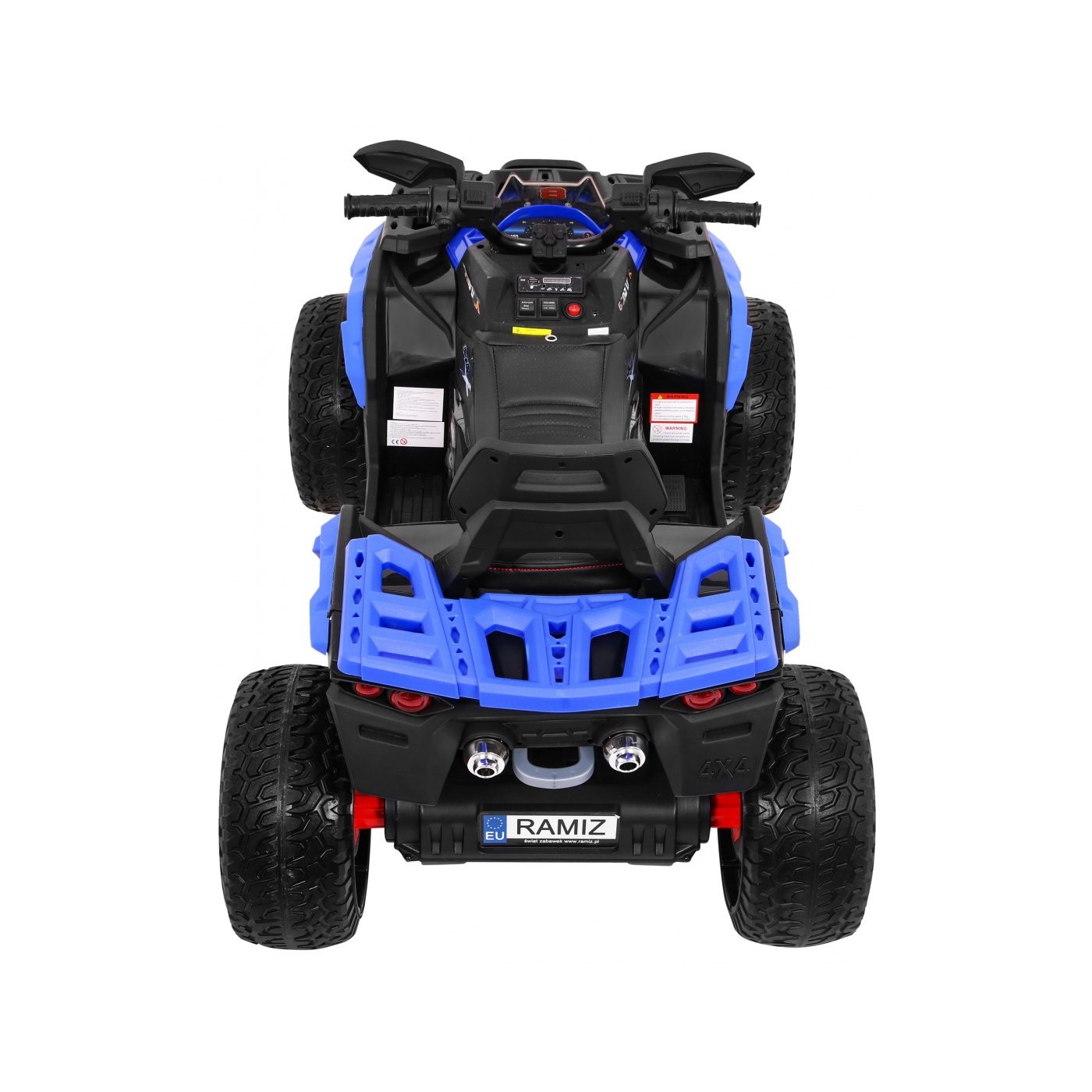 Quad Maverick 4x4 Elektrické dětské vozidlo Modrá EVA kola Audio Panel LED